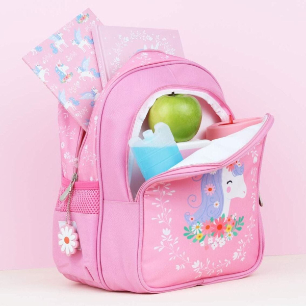 Σχολική Τσάντα Νηπιαγωγείου Με Ισοθερμική Θήκη Α Little Lovely Company Unicorn BPUNPI42