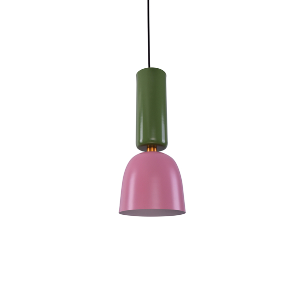 Φωτιστικό Οροφής Μονόφωτο Homelighting Base 77-3526 Pink/Green