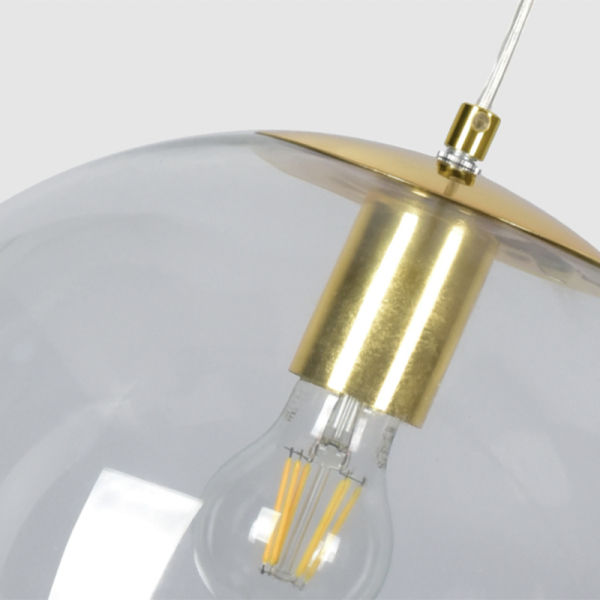 Φωτιστικό Οροφής Μονόφωτο Homelighting Globe 77-4478 Clear