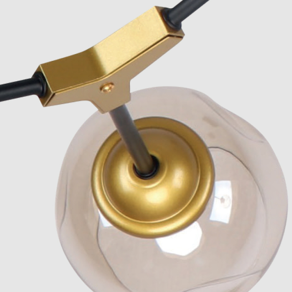 Φωτιστικό Οροφής Δίφωτο Homelighting Conelly 77-8104 Brass