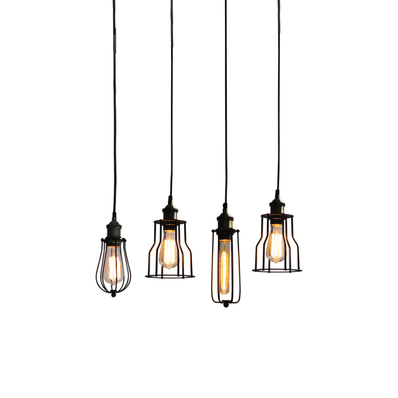 Φωτιστικό Οροφής Πολύφωτο Homelighting Magnum Syrma 77-2449 Bronze