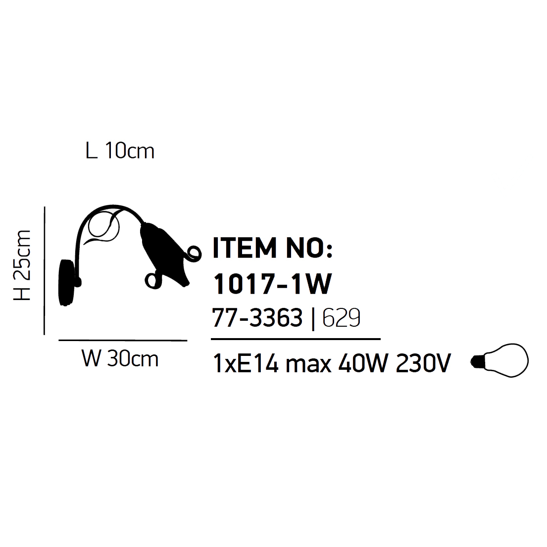 Απλίκα Τοίχου Homelighting Memo 77-3363 Chrome Home Φωτιστικά Spitishop