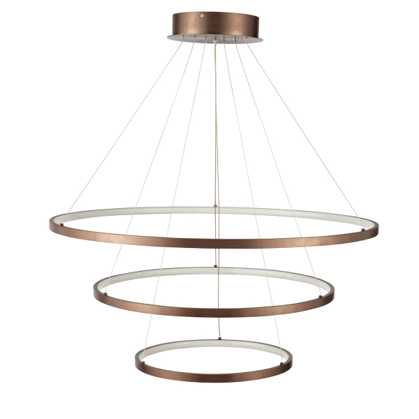 Φωτιστικό Οροφής LED Dimmable Homelighting Morelli 77-8131 Coffee