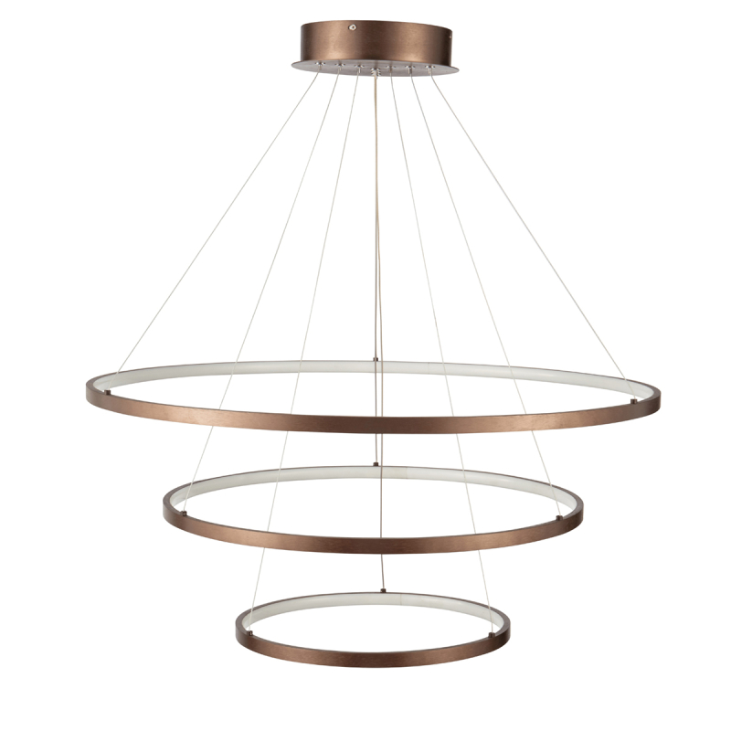 Φωτιστικό Οροφής LED Dimmable Homelighting Morelli 77-8131 Coffee