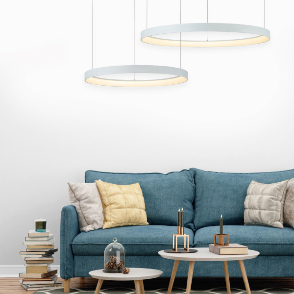 Φωτιστικό Οροφής LED Dimmable Smart WiFi Homelighting Amaya 77-8141 White