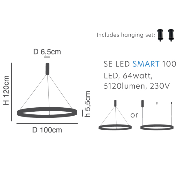 Φωτιστικό Οροφής LED Dimmable Smart WiFi Homelighting Amaya 77-8143 White