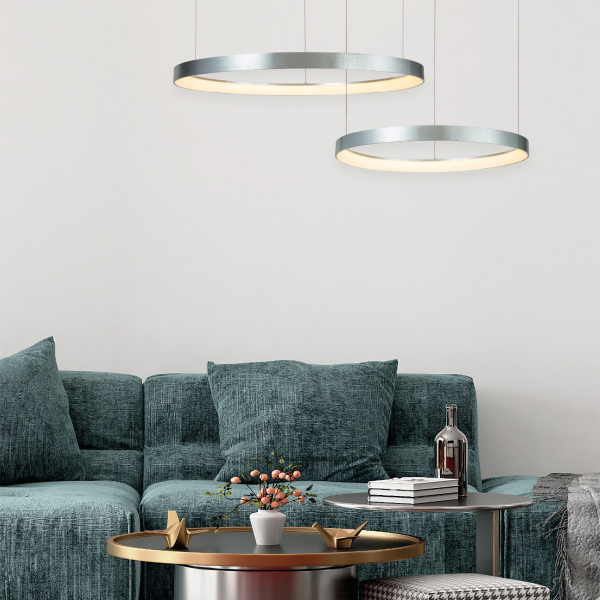 Φωτιστικό Οροφής LED Dimmable Homelighting Amaya 77-8145 Nickel