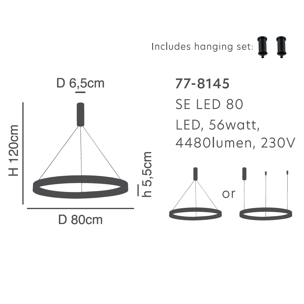 Φωτιστικό Οροφής Led Dimmable Homelighting Amaya 77-8145 Nickel Home Φωτιστικά Spitishop