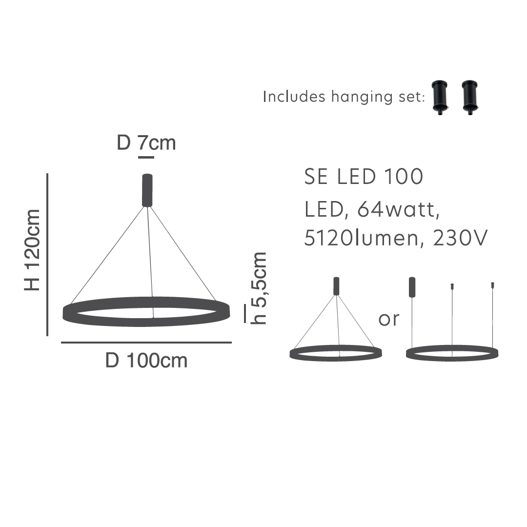 Φωτιστικό Οροφής Led Dimmable Homelighting Amaya 77-8152 Copper Home Φωτιστικά Spitishop