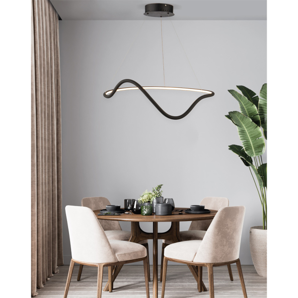 Φωτιστικό Οροφής LED Homelighting Krishna 77-8166 Black