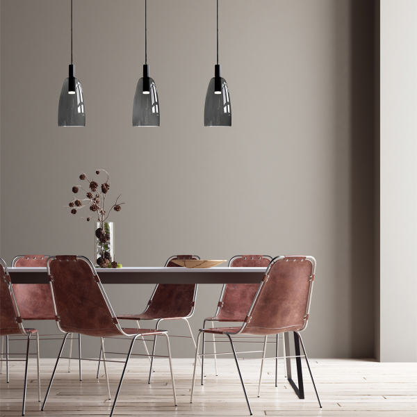 Φωτιστικό Οροφής Μονόφωτο LED Zambelis 1965 Smoked Grey