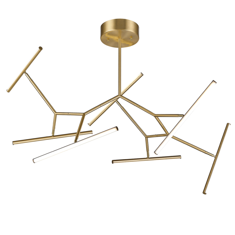 Φωτιστικό Οροφής Πολύφωτο LED Dimmable Zambelis 2073 Gold