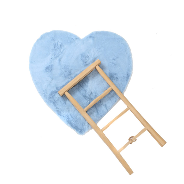 Παιδικό Γούνινο Χαλί (100x100) Royal Carpet Bunny Kids Heart Blue