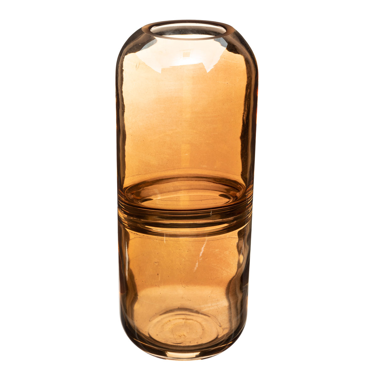 Διακοσμητικό Βάζο (Φ10×25) A-S Shine Amber 181404A 195733