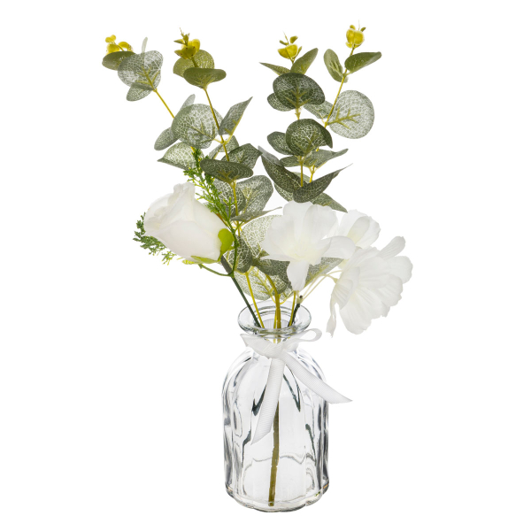 Τεχνητό Μπουκέτο Λουλουδιών Σε Βάζο (Φ22x41) A-S Eucalyptus 168546
