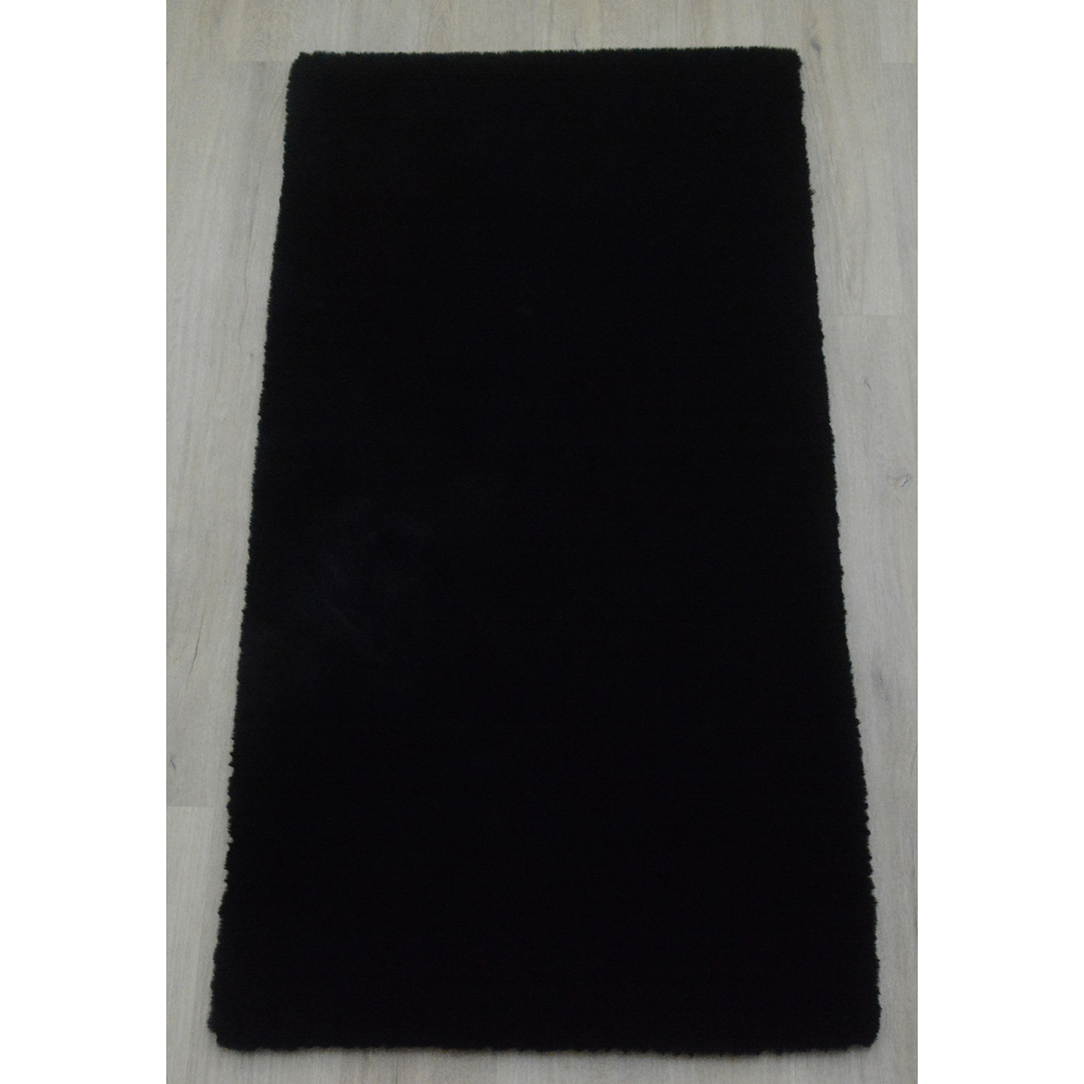 Χαλί Διαδρόμου Γούνινο (80X150) New Plan Puffy Fc9 Black Home Χαλιά Διάδρομοι Spitishop