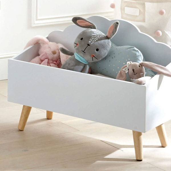 Κουτί Αποθήκευσης Παιχνιδιών (58x28x45.5) A-S Cloud White 127156B