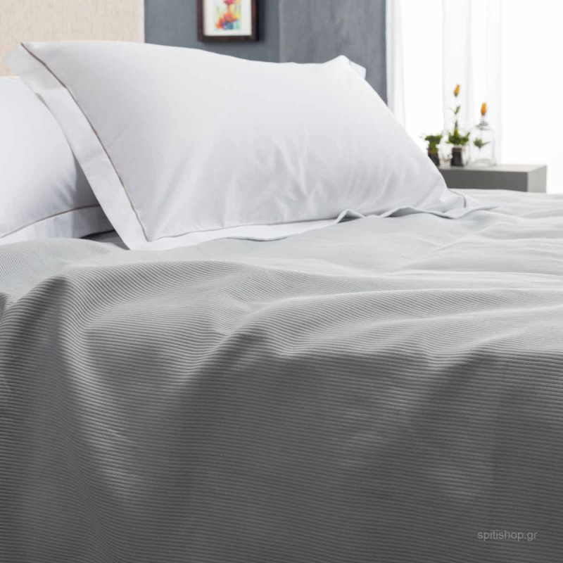Κουβερτόριο King Size (260x250) Vesta 1061 Grey