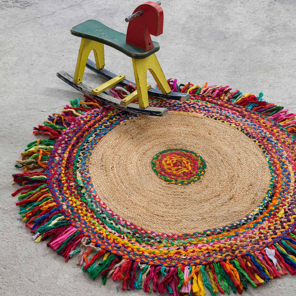 Στρογγυλό Χαλί Καλοκαιρινό (Φ120) Nima Carpets Pueblo