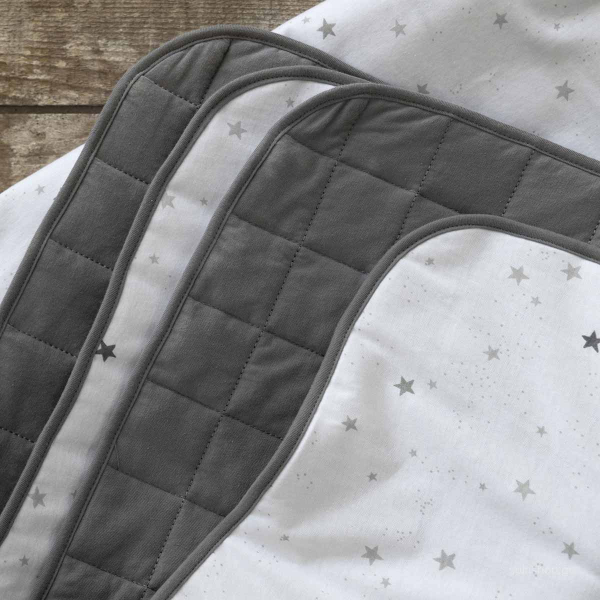 Κουβερλί Μακό Κούνιας (100x140) 2 Όψεων Nima Baby Nene Grey