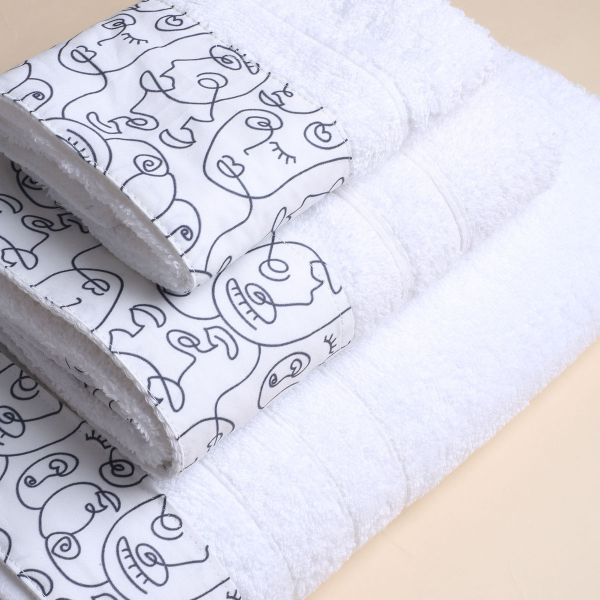 Πετσέτα Σώματος (70x140) White Fabric Art White 500gsm