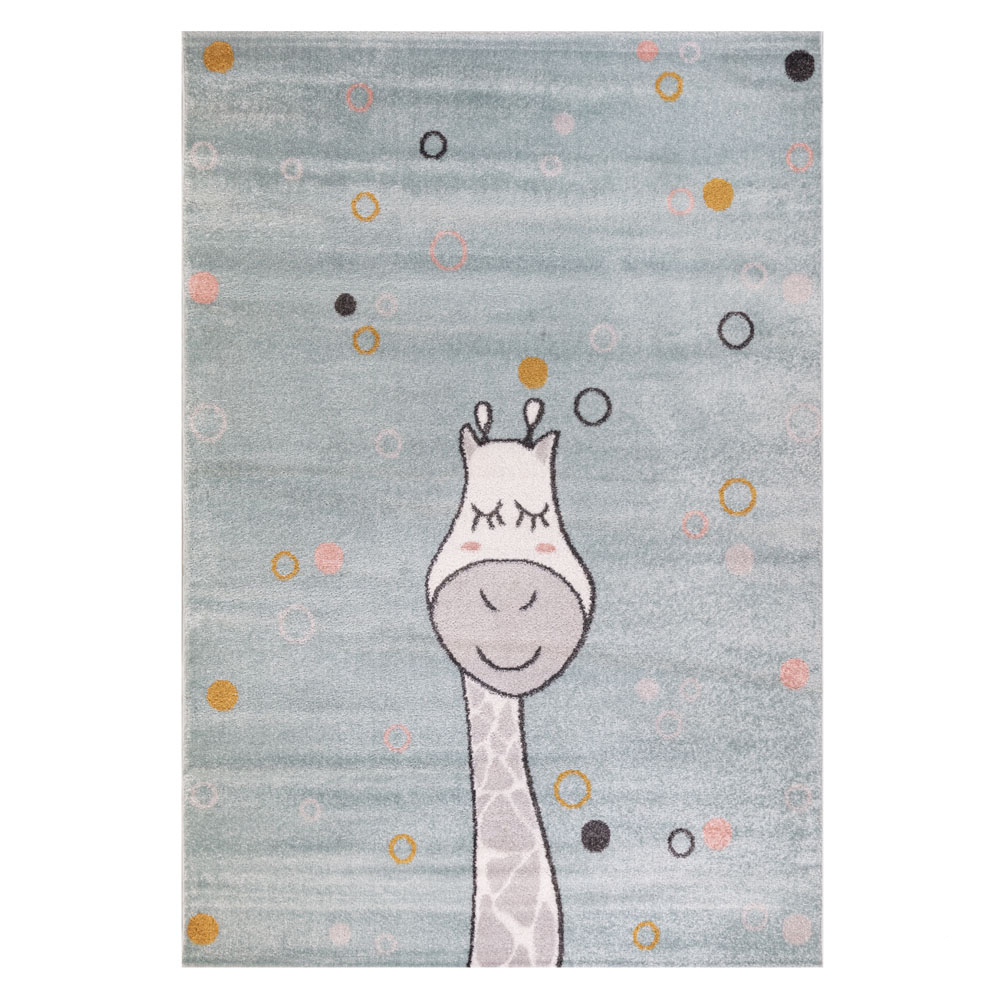 Παιδικό Χαλί (133×190) Ezzo Tiny Giraffe A868AJ8 Blue