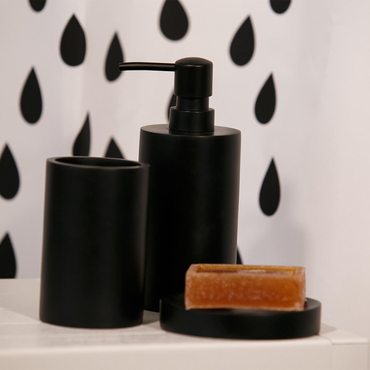 Dispenser Μπάνιου Rainbow Space 03015 001 Black Home Μπάνιο Αξεσουάρ Spitishop