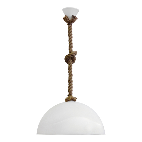 Φωτιστικό Οροφής Μονόφωτο Heronia Sfera/36 31-0942 Rope/White