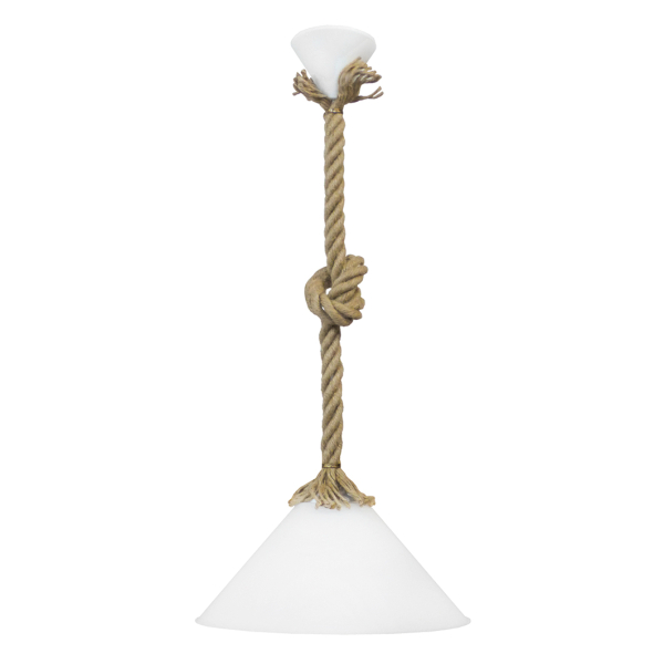 Φωτιστικό Οροφής Μονόφωτο Heronia Conos/30 31-1053 Rope/White