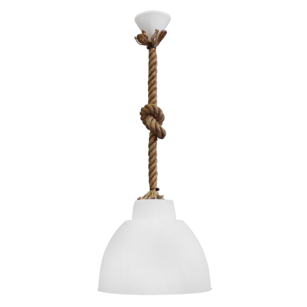 Φωτιστικό Οροφής Μονόφωτο Heronia Bottle/29 31-0941 Rope/White