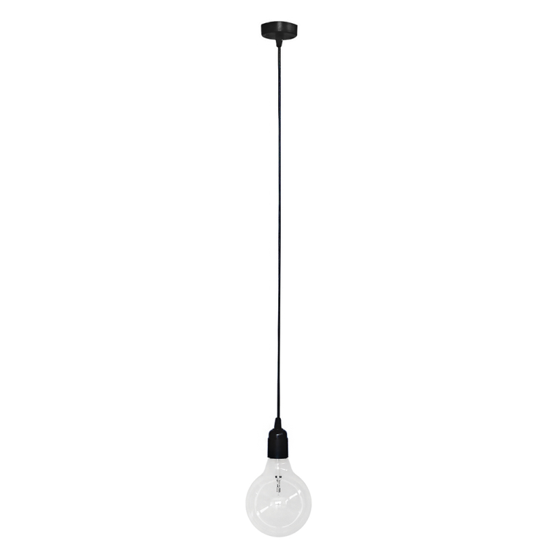 Φωτιστικό Οροφής Μονόφωτο Heronia Cable 31-0159 Black