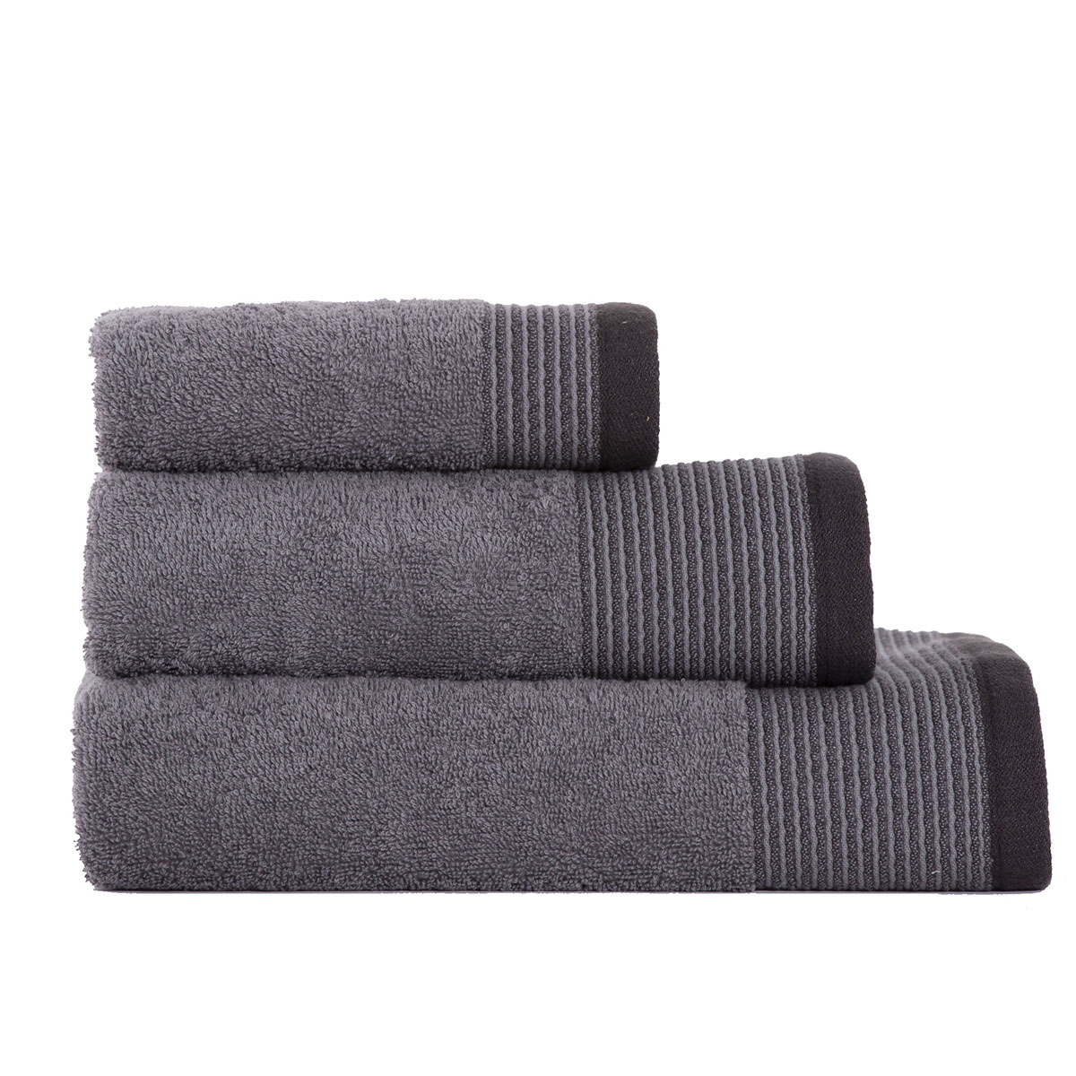 Πετσέτες Μπάνιου (Σετ 3τμχ) Nef-Nef Choice Grey