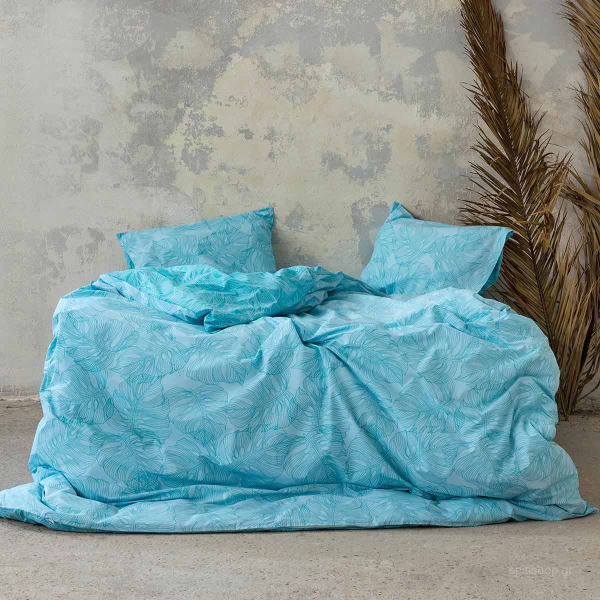 Σεντόνια Μονά (Σετ) Nima Bed Linen Avant Garde Blue