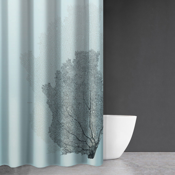 Κουρτίνα Μπάνιου (180x200) Με Κρίκους Saint Clair Sea-Water Sky Des 621