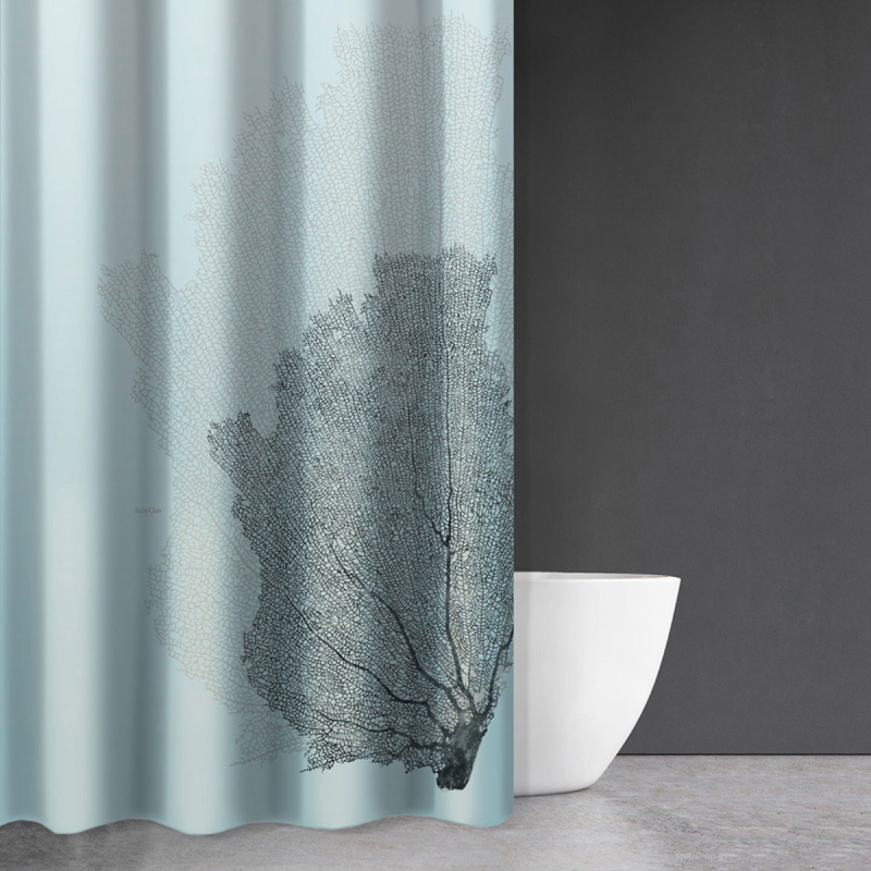 Κουρτίνα Μπάνιου (180x200) Με Κρίκους Saint Clair Sea-Water Sky Des 621