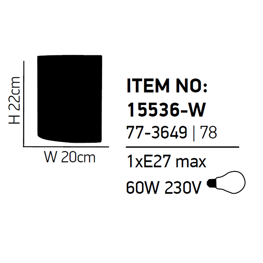 Απλίκα Τοίχου Homelighting Seher 77-3649 White Home Φωτιστικά Spitishop