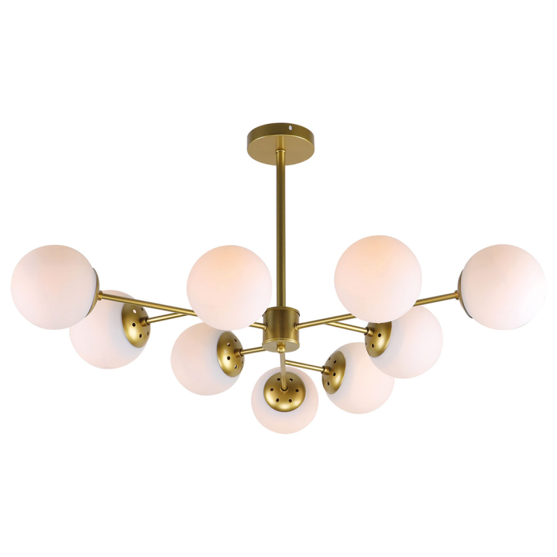 Φωτιστικό Οροφής Πολύφωτο Homelighting Nervo 77-8178 Gold