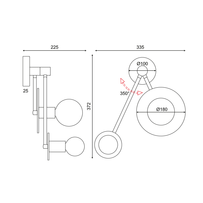 Απλίκα Τοίχου Aca Clock Od742W74Br Satin Brass Home Φωτιστικά Οροφής Spitishop
