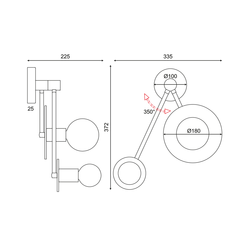 Απλίκα Τοίχου Aca Clock Od742W74Wm Marble Home Φωτιστικά Οροφής Spitishop