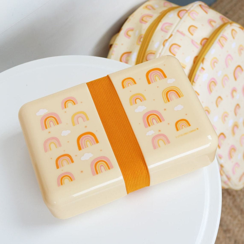 Φαγητοδοχείο 850ml (18x12x6) Α Little Lovely Company Rainbows SBRAPI33