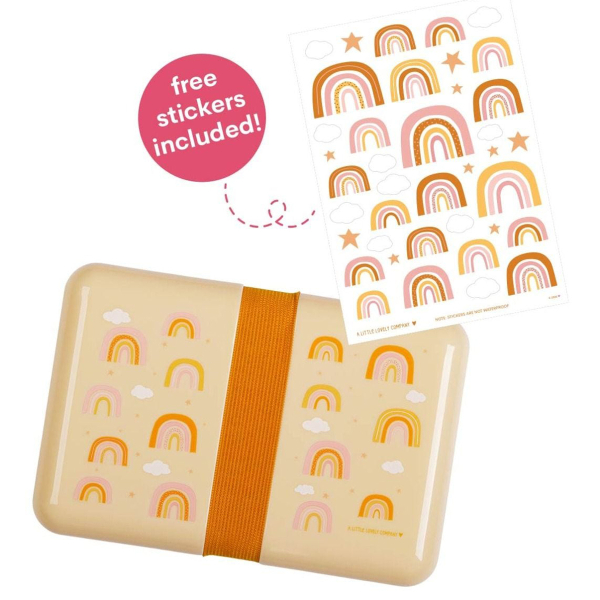 Φαγητοδοχείο 850ml (18x12x6) Α Little Lovely Company Rainbows SBRAPI33