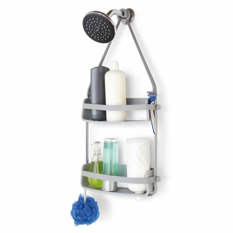 Ραφιέρα Μπάνιου Διπλή Umbra Flex Grey 023460-918