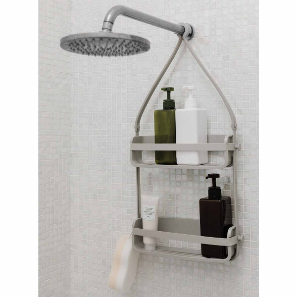 Ραφιέρα Μπάνιου Διπλή Umbra Flex Grey 023460-918