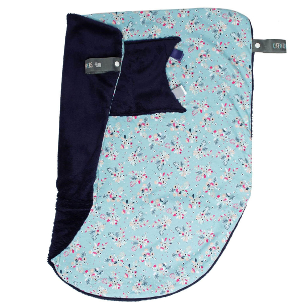 Κουβέρτα Fleece Καροτσιού/Πορτ Μπεμπέ Cheeky Chompers Botanical Bloom