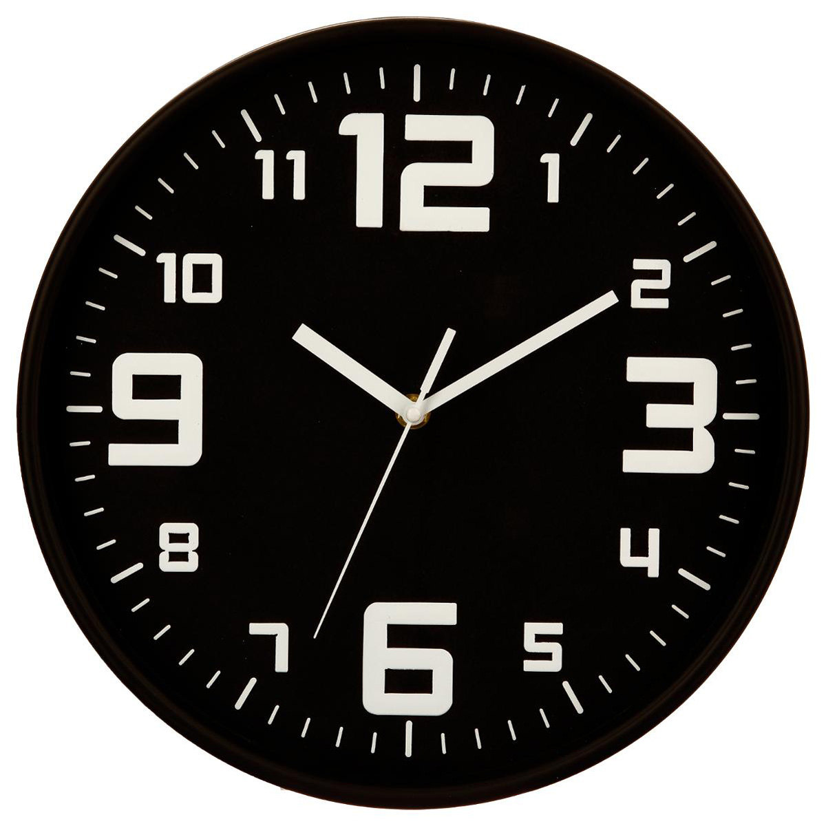 Ρολόι Τοίχου (Φ30) Αθόρυβο A-S Black 114555G 175268