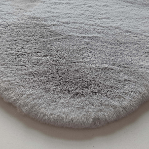 Γούνινο Χαλί Διαδρόμου (80x120) New Plan Puffy FC6 Light Grey