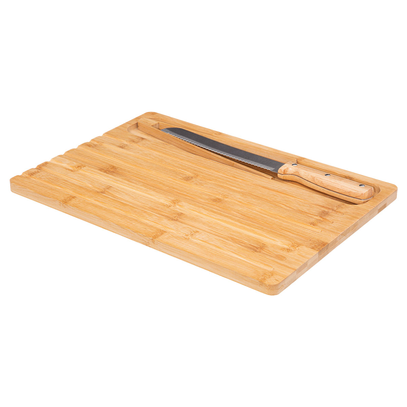 Ξύλο Κοπής - Μαχαίρι - Λαβίδα (40x27.5x3) F-V Bamboo 179738