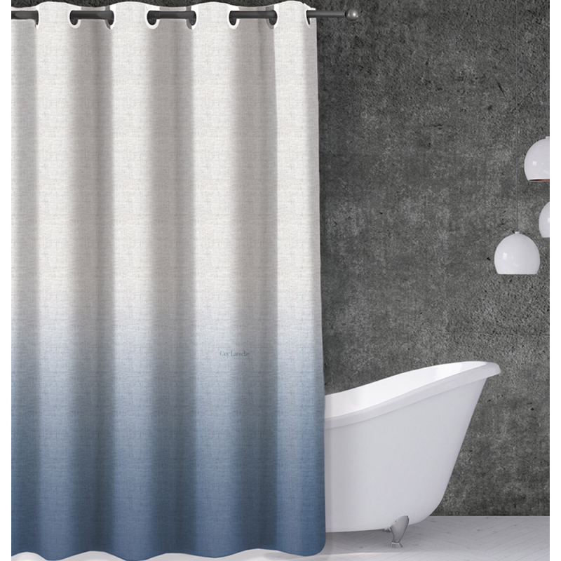 Κουρτίνα Μπάνιου (180x185) Με Τρουκς Guy Laroche Mykonos Light Blue