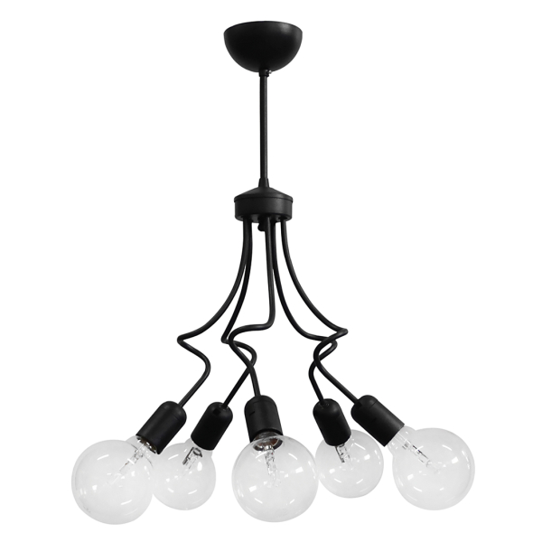 Φωτιστικό Οροφής Πολύφωτο Heronia Mini 01-0238 Black