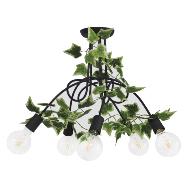 Φωτιστικό Οροφής Πολύφωτο Heronia Plex Edem 40-0037 Black